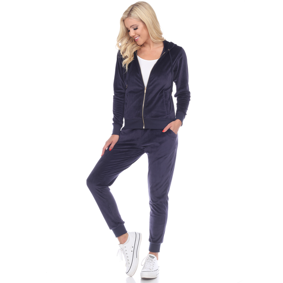 2 Piece Velour Tracksuit Set - Picture 1 of 4